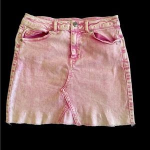 GB Pink jean skirt